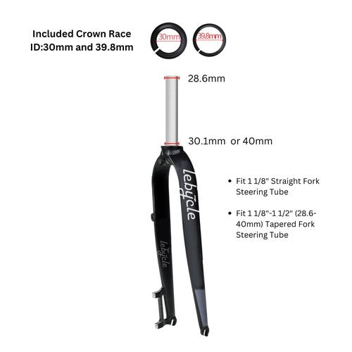 Juscycling 44/56mm Bike Headset, ZS44 / ZS56 (Zero Stack), with Sealed Bearings for Straight and Tapered Fork Steering Tube (Black)