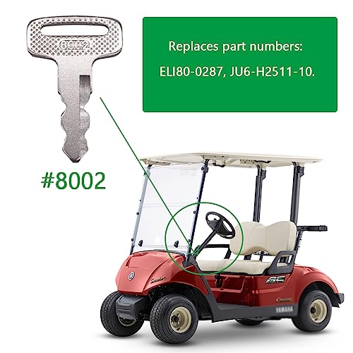 Yamaha Golf Cart Key Replacement - 5 Pack Silver