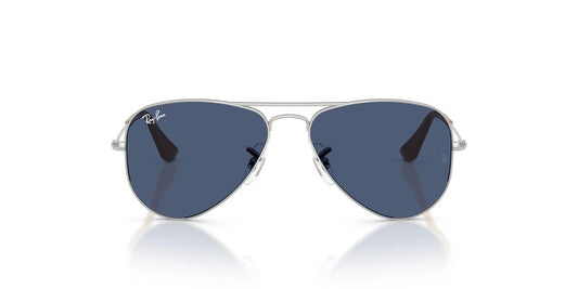 Ray-Ban RJ9506S Metal Sunglasses, Silver/Dark Blue, 52 mm