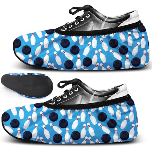Geyoga 2 Pcs Bowling Shoe Covers Protector Multicolor XX-Large Stylish