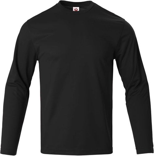 Facitisu Men's Long Sleeve Athletic T-Shirts - Quick Dry Performance Workout Tees | Activewear Pack