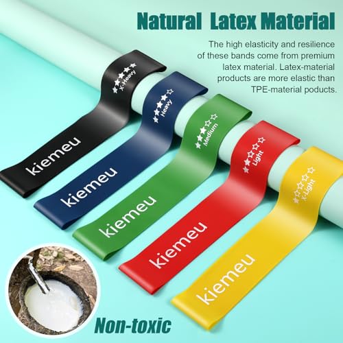 Mini Loop Resistance Bands for Legs - 6 cm Wide, Premium Latex