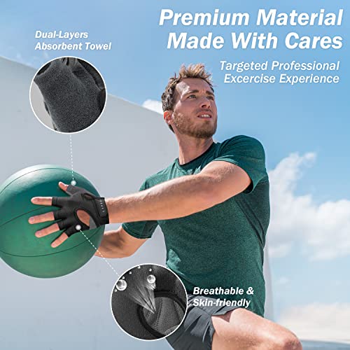 Weight Lifting Gloves - Freedom Workout Gloves Black Small