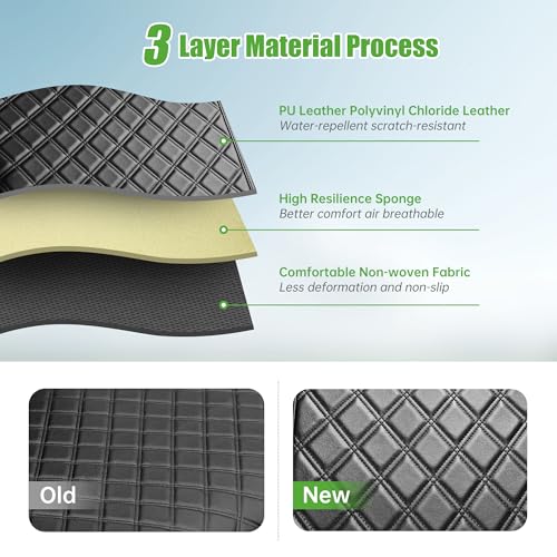 10L0L Golf Cart Seat Cover Kit for Yamaha Drive G29 & Drive2 Front & Rear