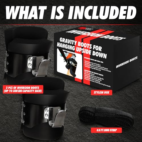 Inversion Boots with Safety Lock for Core Strength Training