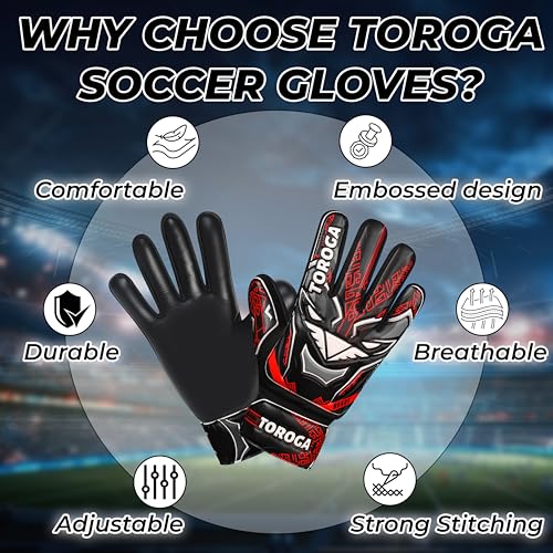 Goalkeeper Gloves for Kids & Youth – Soccer Goalie Gloves, Strong