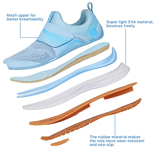Breathable Women's Indoor Cycling Shoes - SPD Compatible - White