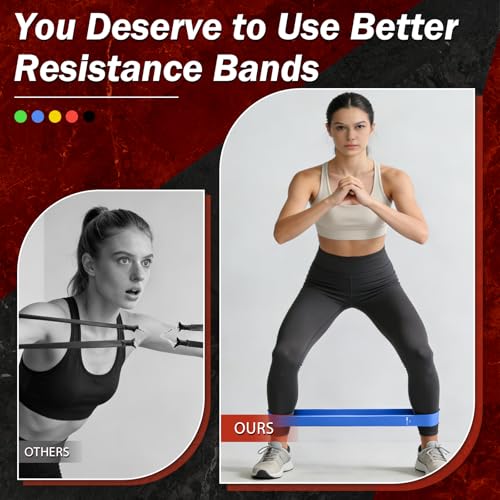 5 Level Resistance Bands Set for Full-Body Workouts