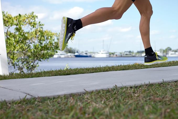 Swiftwick ASPIRE Quarter Crew Socks - Running & Cycling (Medium, White-Circuit) - Men & Women