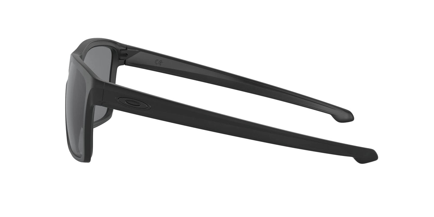 Oakley Man Sunglasses Matte Black Frame, Grey Polarized Lenses, 57MM