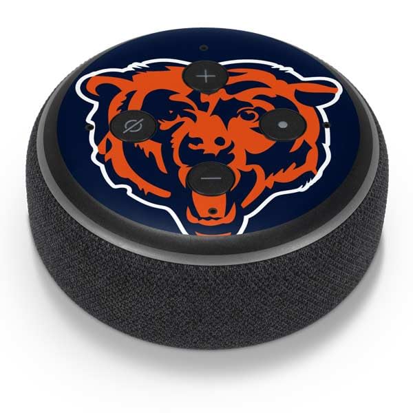 NFL Chicago Bears Decal Skin for Amazon Echo Dot 3 - Large Logo