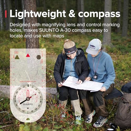 A-30 Hiking Compass - Compact with Luminous Markings, Northern Hemisphere