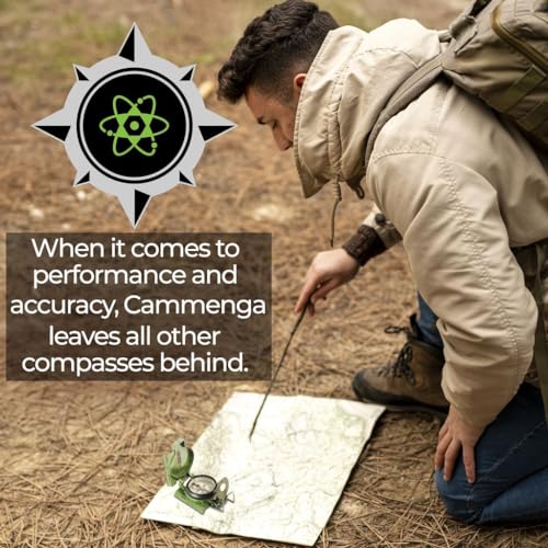 Military Tritium Lensatic Compass - Waterproof Olive Drab