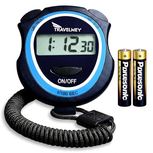 Silent Digital Stopwatch Timer - Large Display for Classroom & Sports