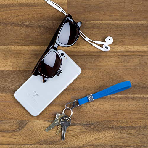Cinch-A-Lot Stretch Key Strap - Adjustable Silicone - Blue
