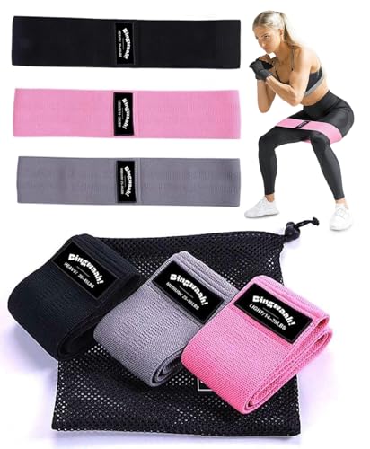 Bingwaah Fabric Resistance Bands Set - Full-Body Workout & Strength Training