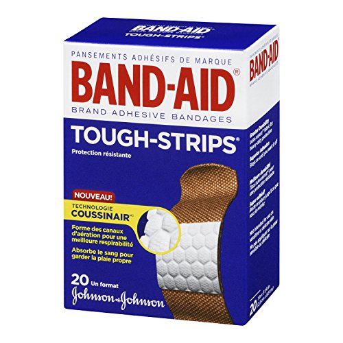Tough Strips Heavy-Duty Adhesive Bandages - 20 Count (Pack of 2)