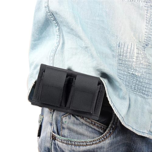 Double Speedloader Pouch - Durable Nylon Holster for .38 to .45 Caliber