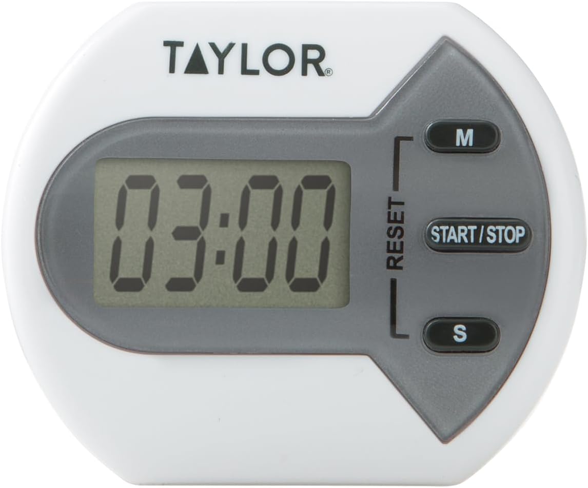 Taylor Digital Timer - Versatile Countdown & Count-Up Timer for School, Projects, and Kitchen Tasks