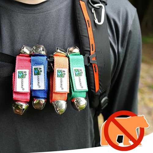 Outdoor Bear Bells for Hiking Safety - Blue Bear Deterrent
