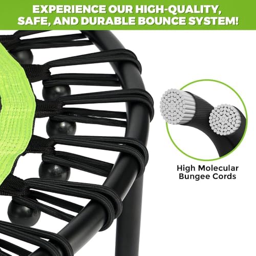 Foldable Mini Bungee Rebounder Trampoline for Adults - 40 Inch