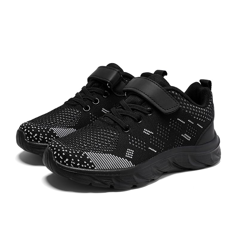 Kids Athletic Sneakers Slip-On Lightweight Breathable Non-Slip Shoes for Boys & Girls