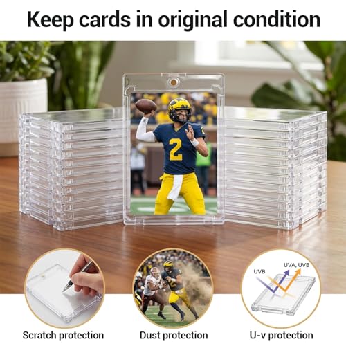 130pt Magnetic Card Holder - 20 Pack Transparent PVC Cases
