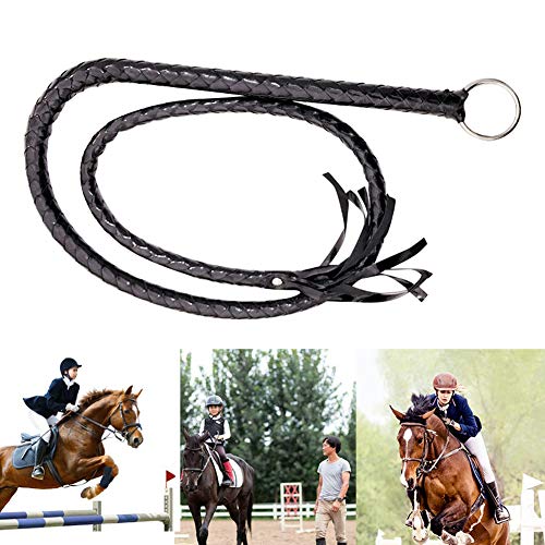 CALIDAKA 55in Riding Crop Whip for Horse Riding Sport – PU Leather Easy Grip