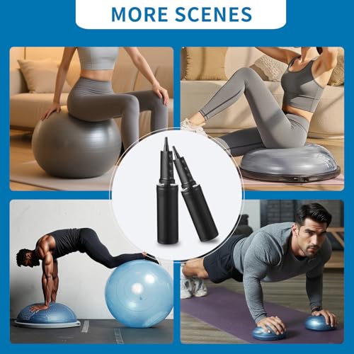 Portable Exercise Ball Pump - Hand Inflator for Yoga & Fitness Balls