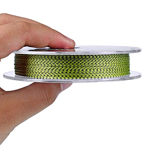 Braided Fishing Line - Abrasion Resistant 4 Strand 10 LB (109 Yards) - Yellow/Black