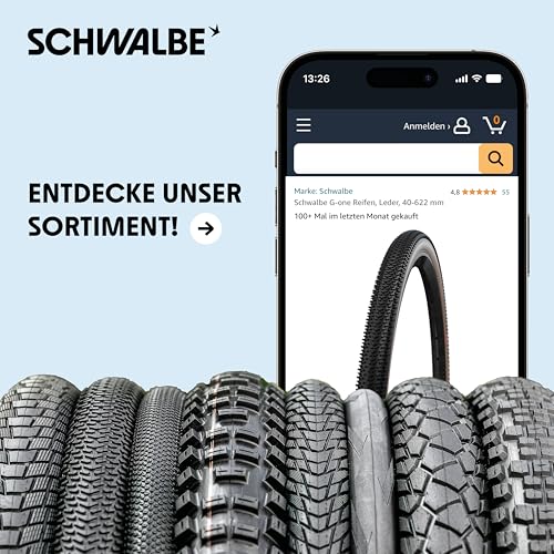 Schwalbe 700x18-28C Bike Tube with 40mm Presta Valve – Lightweight, Reliable Bicycle Inner Tube