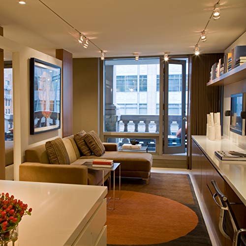 WAC Lighting, H Track 8FT Single Circuit 120V with 2 Endcaps in Dark Bronze