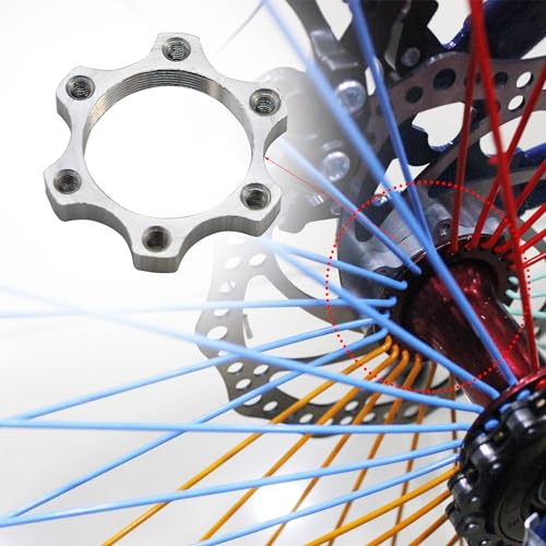 Bike Freewheel Threaded Hubs - Aluminum Alloy Disc Brake Adapter