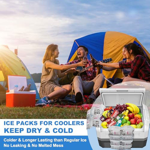 Dry Ice Packs for Shipping - 8 Sheets with 12 Cells Each