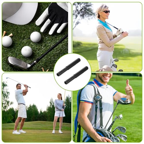 5-Inch Golf Club Shaft Extension Rods - Carbon Fiber Putter Extender (2 Pack)