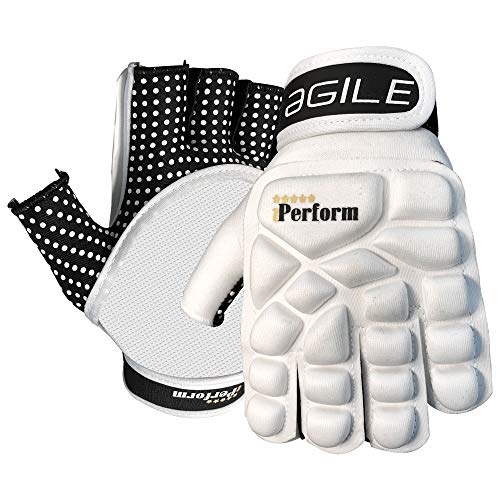 IPERFORM Medium Agile Half Finger Left Hand Field Hockey Glove - Lightweight & Durable