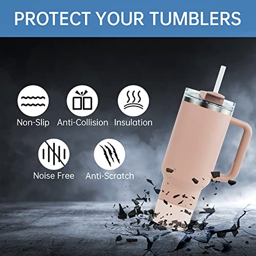 Silicone Protective Boot for Tumblers - Anti-Slip Bottom Sleeve - Clear