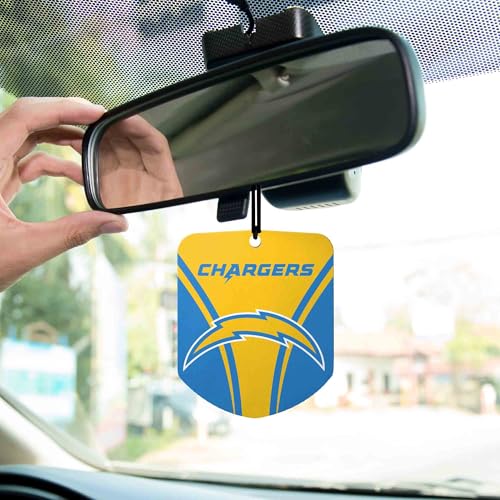 Los Angeles Chargers Car Air Freshener - 2 Pack, Black Ice