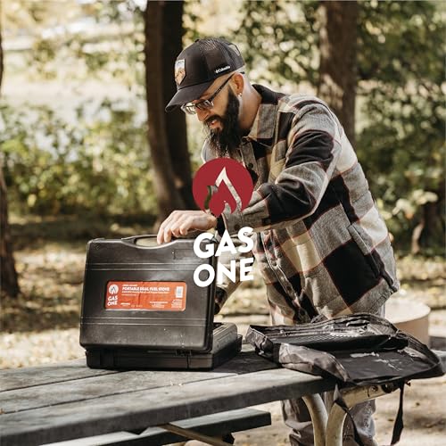 Gas One GS-3400P 8,000 BTU Dual Fuel Portable Camping Stove with Carrying Case