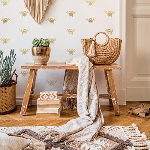 RoomMates RMK4957SCS Gold Bee Peel and Stick Wall Decals
