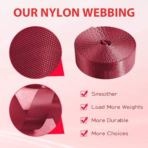 1 Inch Nylon Webbing Strap - Almond Color - 3.3 Yards