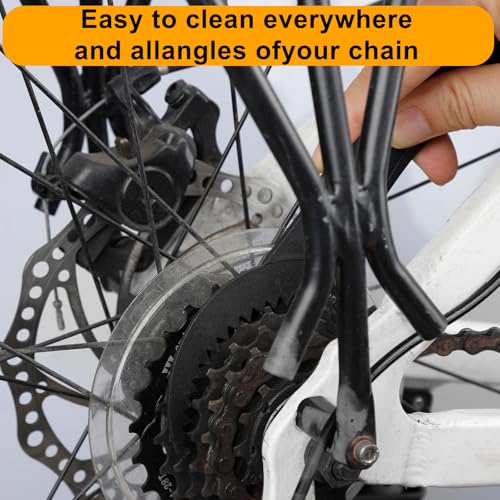 Bike Chain Cleaner Kit - 6-Piece Maintenance Tools for MTB & Motorcycle