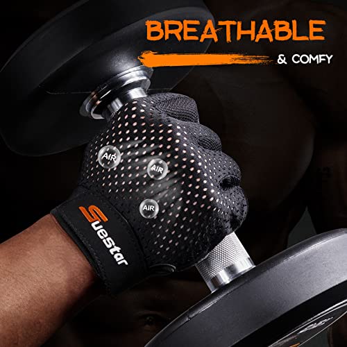 Workout Gloves for Men & Women - Large Weight Lifting Gym Gloves