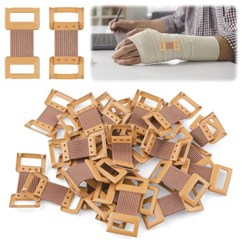 30 Pcs Elastic Bandage Clips - Brown Metal Compression Bandage Fasteners