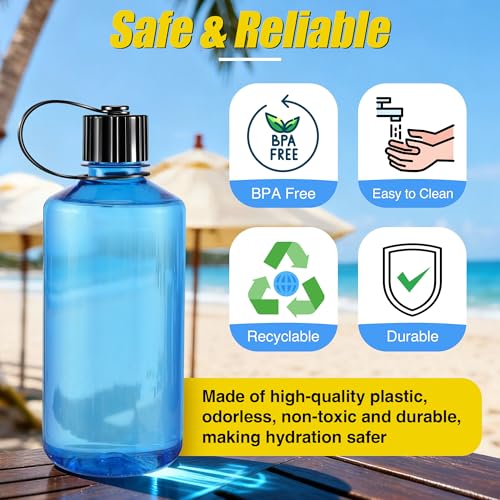 Narrow Mouth Water Bottle Replacement Lid - Black