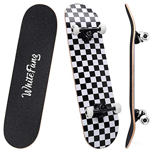 Complete Skateboard for Beginners - 31 x 7.88 Inch Canadian Maple Deck
