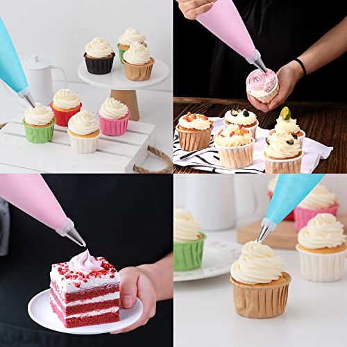 119-Piece Piping Bag and Decorating Tip Set - 12 Inch Disposable Bags