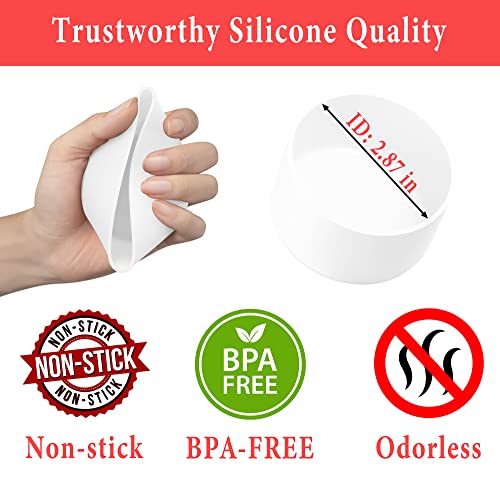 2-Pack Silicone Boots for Tumblers & Bottles - White