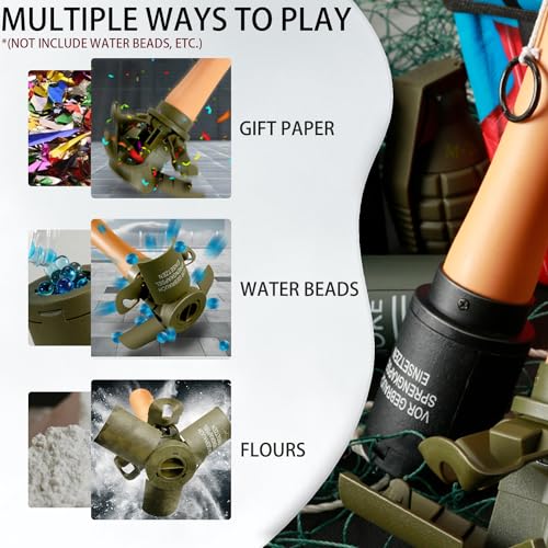 M24 Airsoft Grenades - 2PCS Tactical Toy Hand Grenades - Green