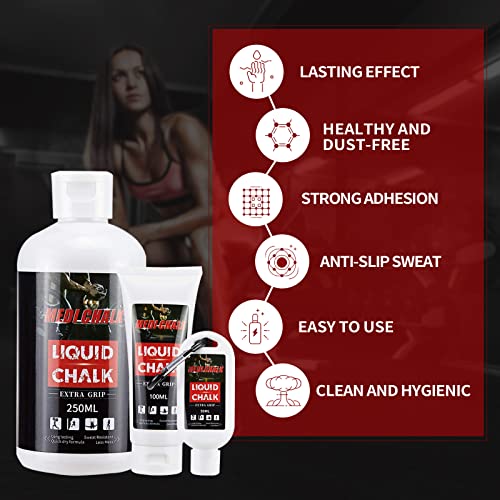 Liquid Chalk - 50ML Sports Grip Chalk for Weightlifting & Climbing